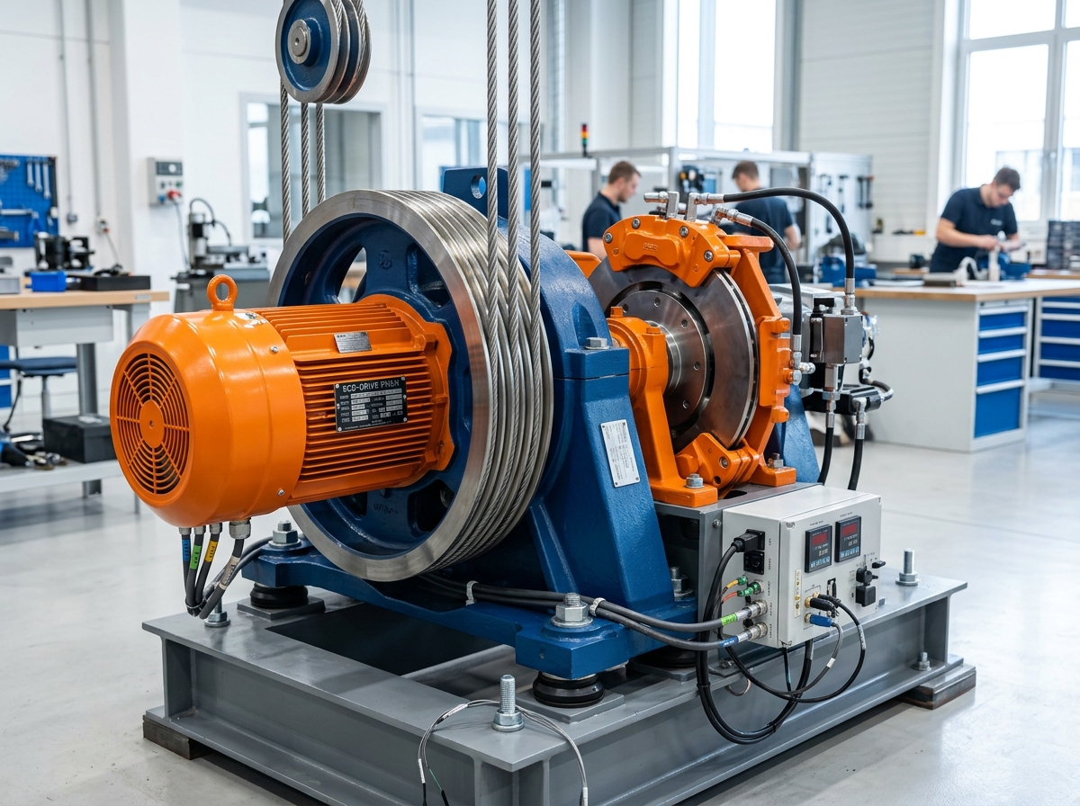 PMSM Permanent Magnet Gearless Elevator Motor Machine